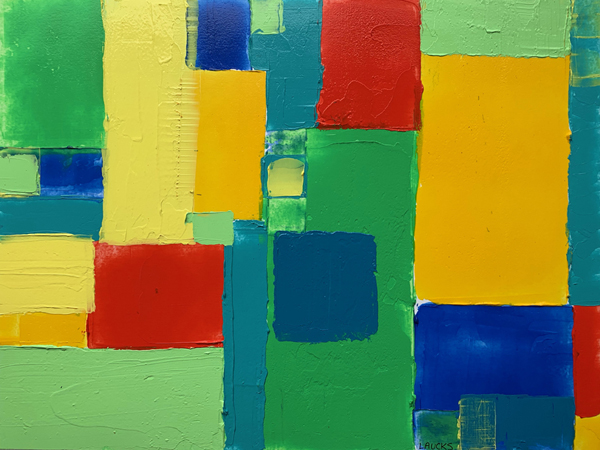 Third in the series Homage to Hans Hofmann painted by Mary Laucks